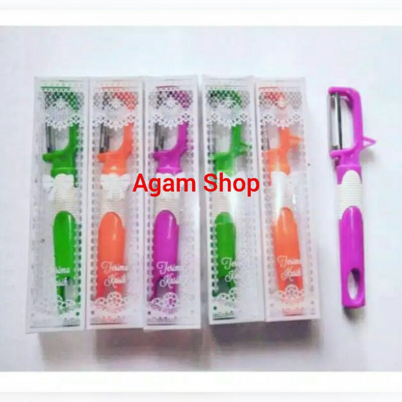 souvenir pisau serut buah besar kemas mika isi 100 pcs