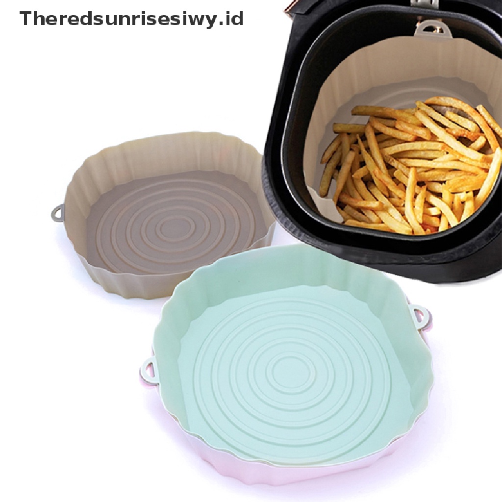 # Alat Rumah Tangga # Nampan Loyang Air Fryer Bahan Silikon Anti Lengket Ukuran 18cm