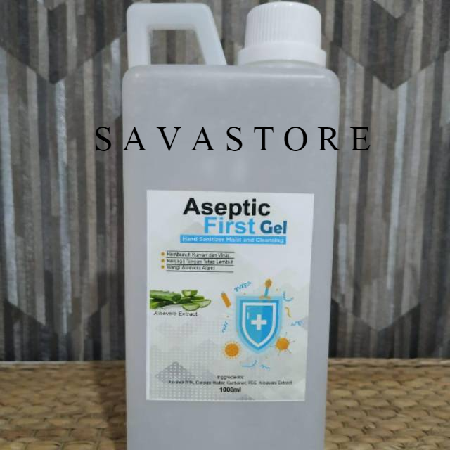 ASEPTIC FIRST HANDSANITIZER GEL 1 LITER KEMASAN REFILL - ECER GROSIR [COD]