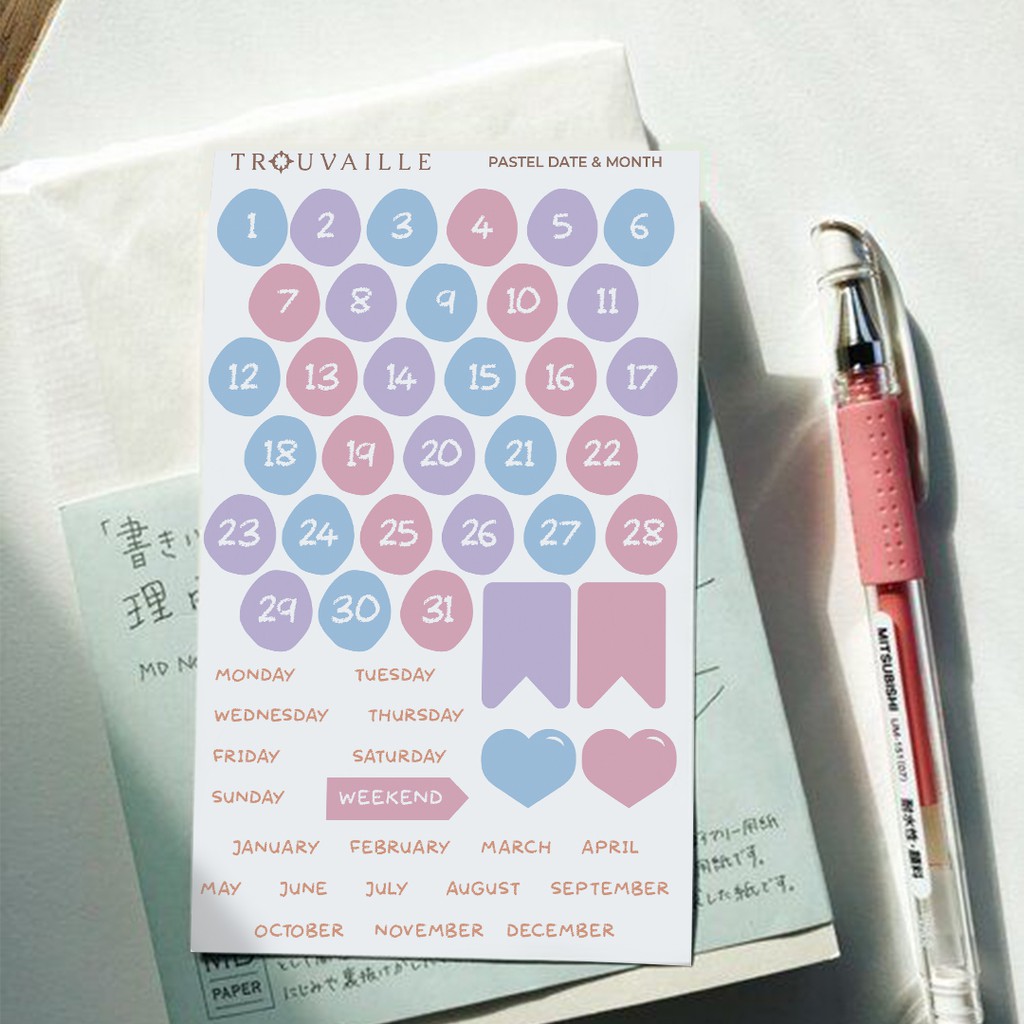 

[Artopia] Cute Journal Sticker by TROUVAILLE STUDIO / Bullet Journaling Jurnal Stiker Bujo Lucu
