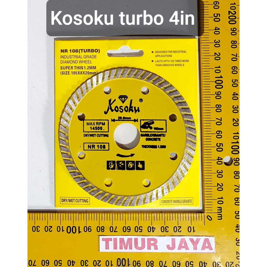 SUPER THIN TURBO Diamond Wheel 4 Mata Potong Keramik Granit blade BENZ