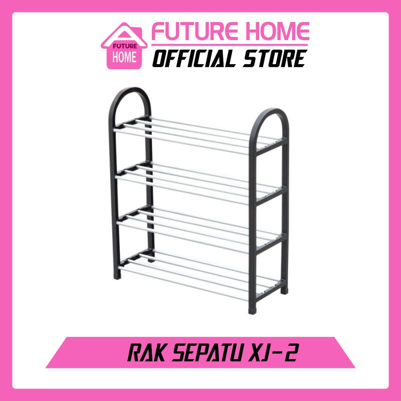 Rak Sepatu Sendal Serbaguna Portable Sepatu Storage Organizer 4 Susun Bongkar Pasang rak sepatu minimalis