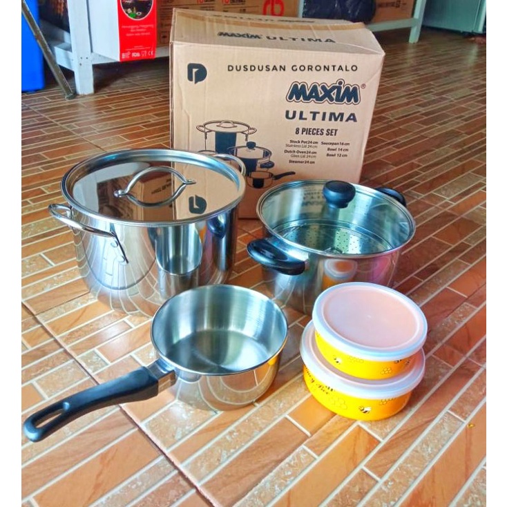 PANCI SET MAXIM ULTIMA STAINLESS STEEL