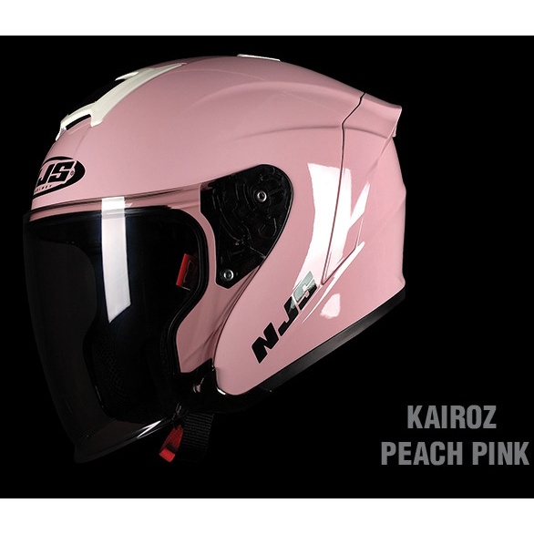 Helm NJS KAIROZ READY STOCK Half Face Helm NJS Kairoz-PINK