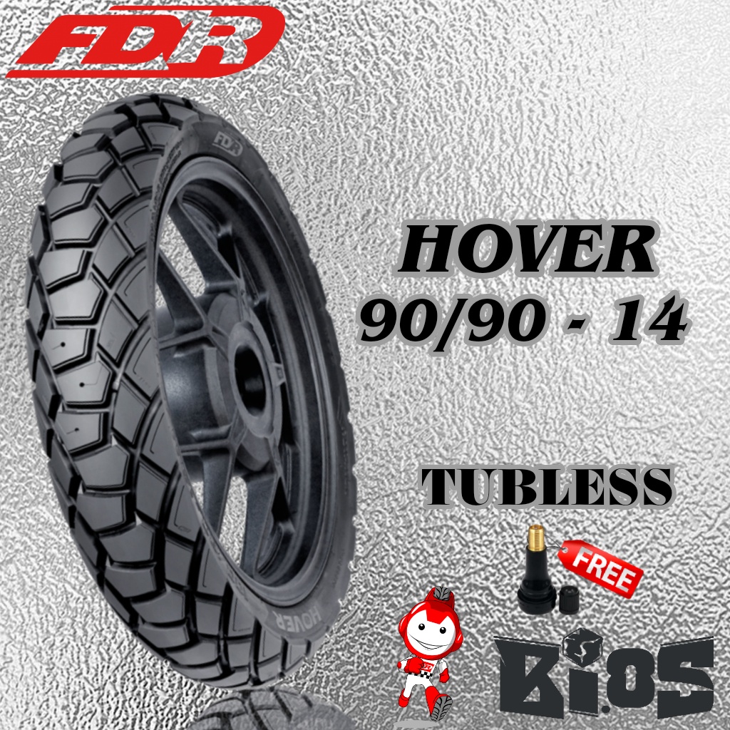 BAN FDR HOVER 90/90-14 TUBELESS DUALPURPOSE MOTOR MATIC RING 14