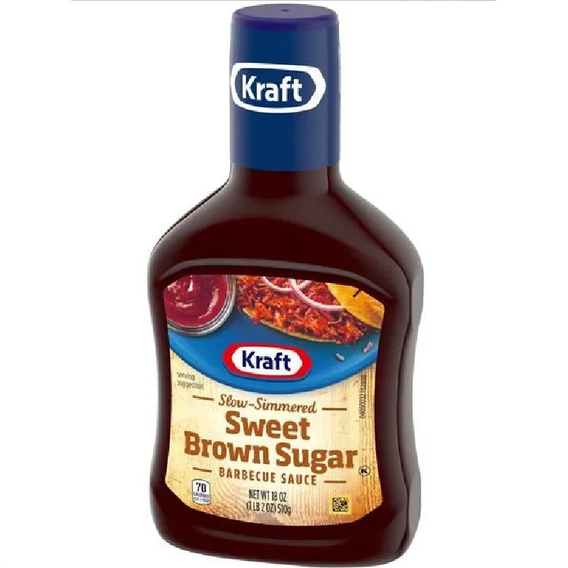 Saos Saus Barbecue Barbeque KRAFT Sweet Brown Sugar BBQ Sauce 510 Gram