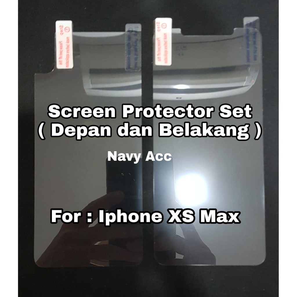 Screen Protector Full Set Front - Back Iphone X - Iphone Xs - Iphone Xr - Iphone Xs Max