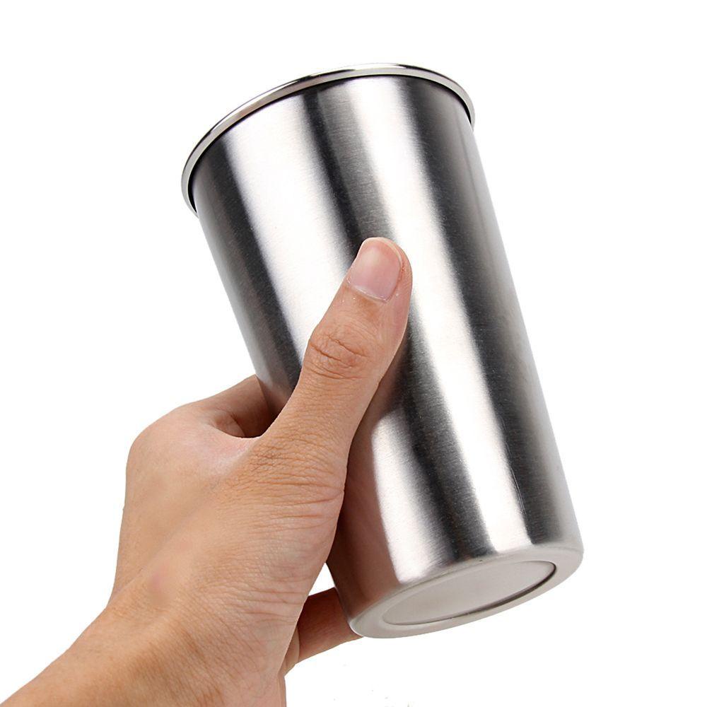 Solighter 350/500ml 304gelas Camping Tumbler Pint Portable Beer Cup