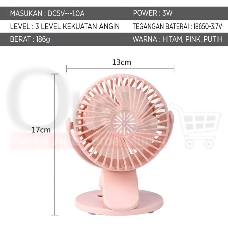 KIPAS ANGIN USB/USB MINI/ PORTABLE MINI ROBOT MINI FAN JEPIT CLIP PUTAR 720