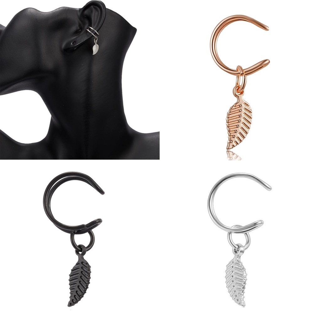 Anting Klip Bentuk U Tanpa Lubang Untuk unisex