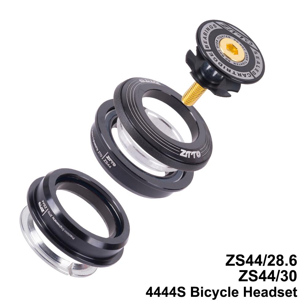 Lanfy Headset Sepeda Kolom Kemudi CNC 28.6mm 44mm Semi Integrasi Tabung Lurus Garpu Disegel Bearing