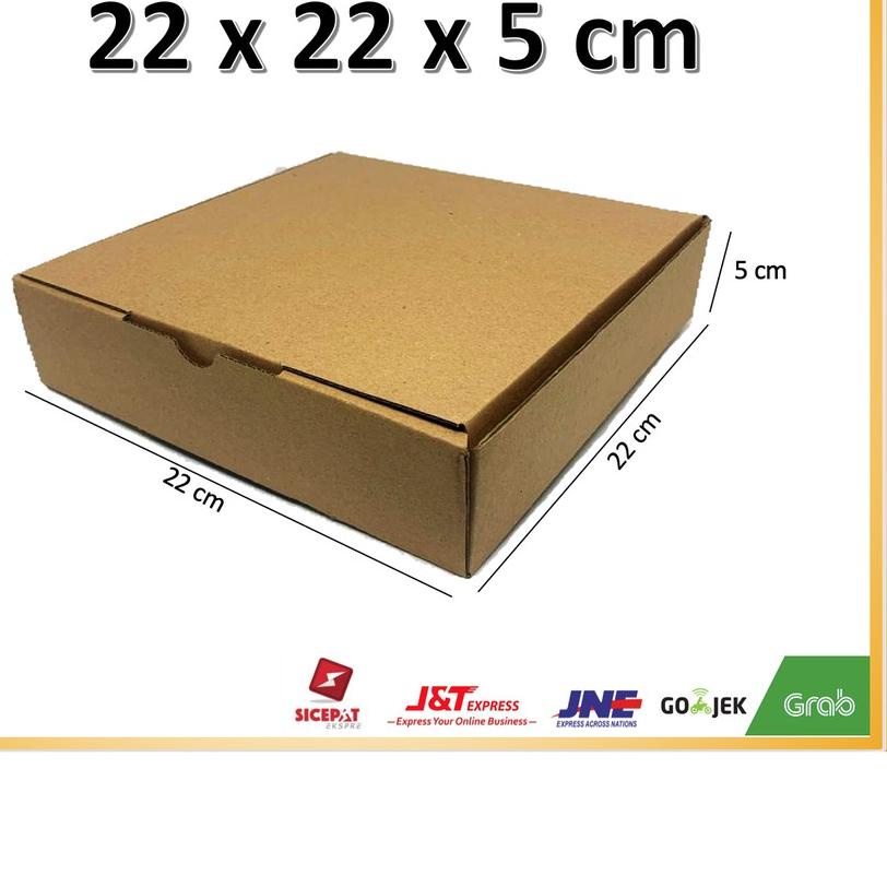 

★ ( 10 pcs ) Kardus 22x22x5 cm...Die Cut untuk kotak Aksesoris dll, model box pizza ☂