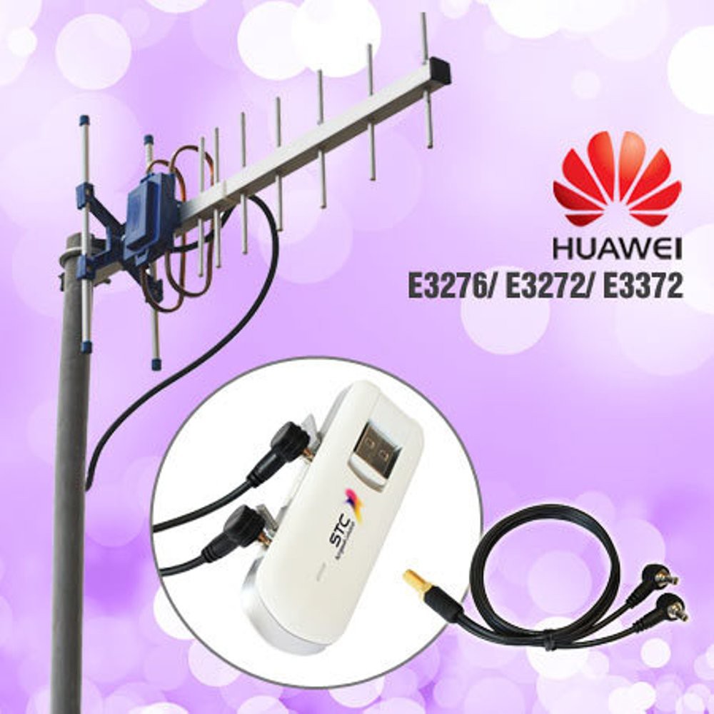 Antena modem untuk Huawei E3276 Yagi Grid TXR145 + Pigtail Dual
