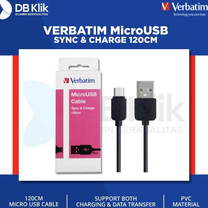 

best seller] Verbatim MicroUSB round cable 120 cm Black