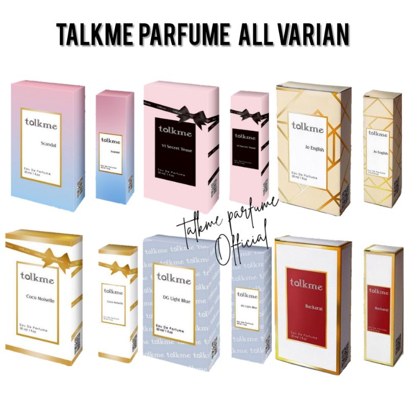 Talkme Parfume Bpom / Talkme parfume All varian / Talkme Parfume / Talk me Parfume / Talkme  Parfum 
