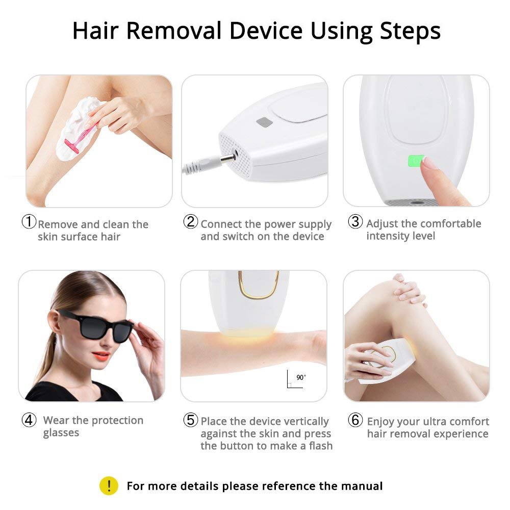 IPL Alat Penghilang Bulu Permanen Tubuh Wajah Kaki Kulit Alat IPL Hair Removal Tools Murah