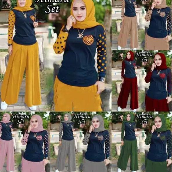 SETELAN HIMARU KULOT / SETELAN KULOT / CELANA KULOT SET / KULOT HIMARU SET ♣