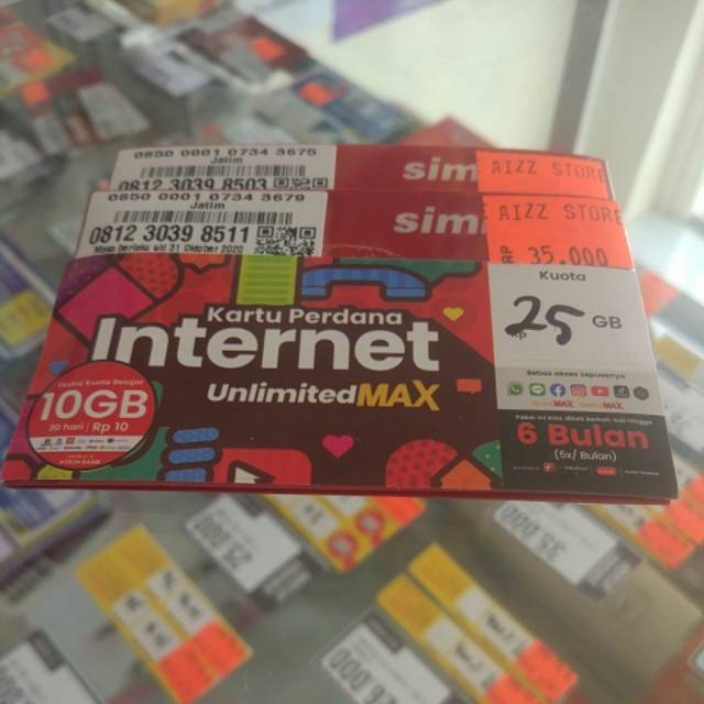 Internet perdana telkomsel 25GB bonus unlimited