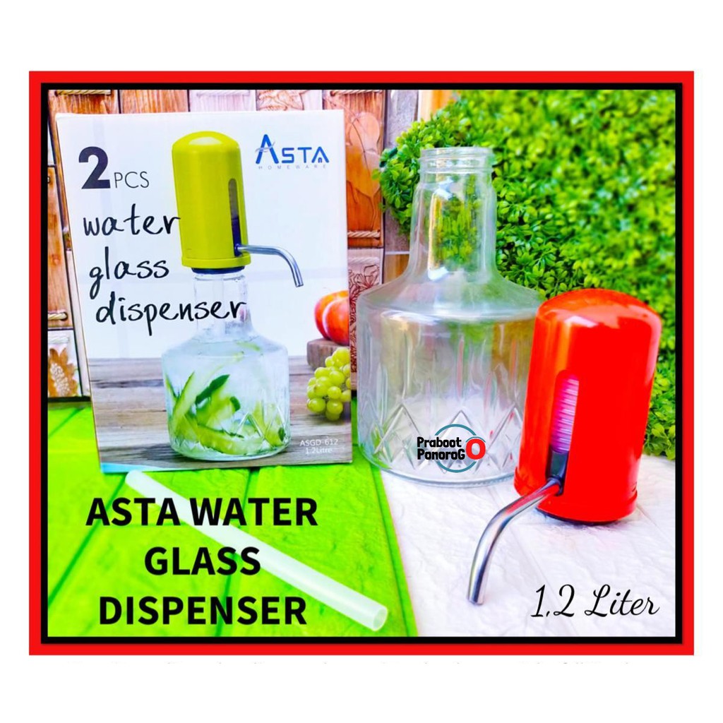 [1.000 gram] Home Ware/ Water Glass Dispenser 2 Liter Asta / Botol Minum Pompa Galon