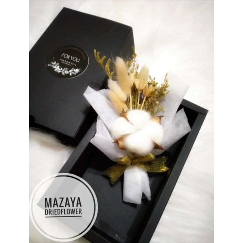 GIFT BOX &amp; BOUQUET DRIED CUTTON