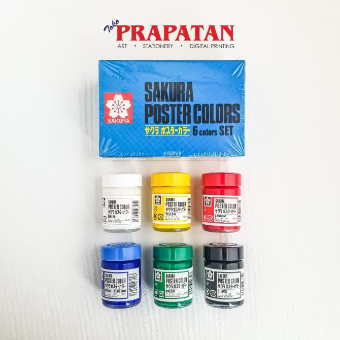 

Cat Poster Sakura set 6 warna 30 ml