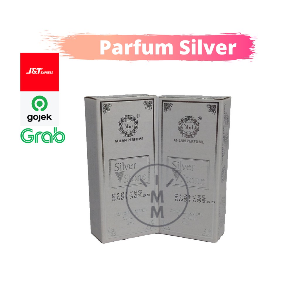 AHLAN PARFUM SILVER STONE 6ML ROLL ON ORIGINAL