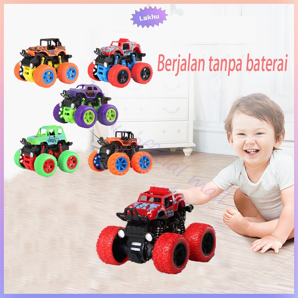 JCHO monster zap mainan mobil anak jip zap Off Road 4 Drive Inertial Bigfoot