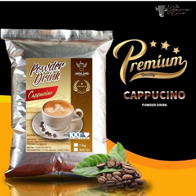 

PREMIUM CAPPUCINO bubuk minuman powder drink kiloan java land 1kg