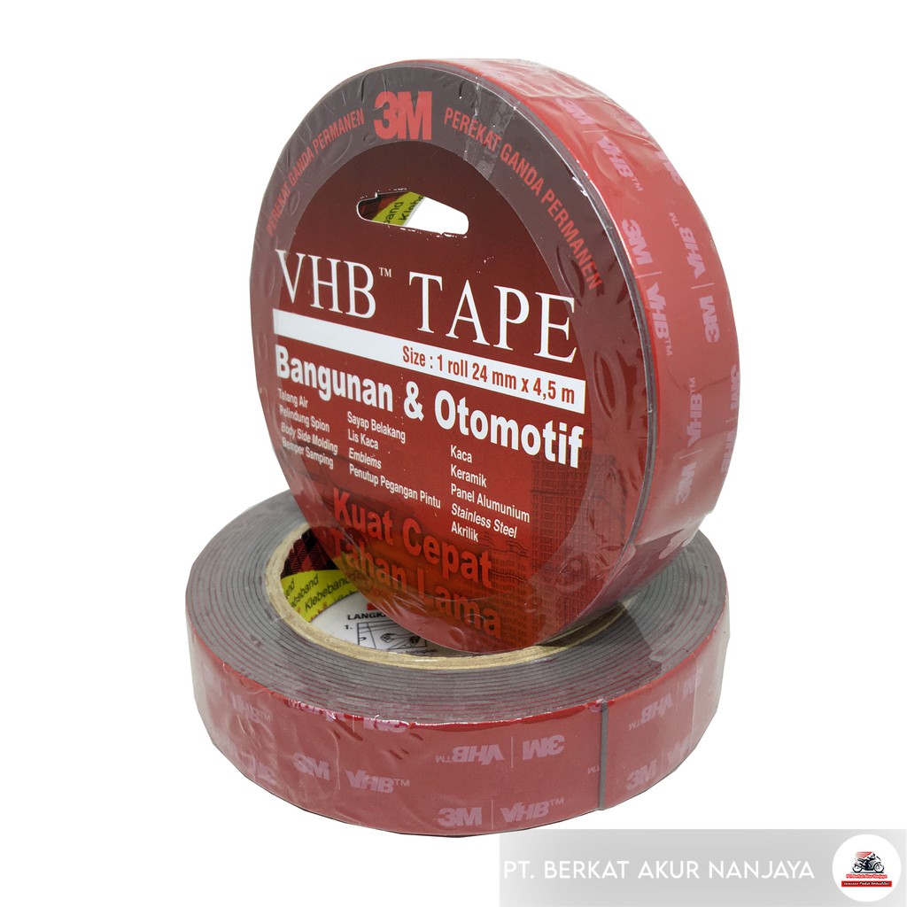 

3M VHB Double Tape Automotive size 24mm x 4.5m -Double Tape Mobil