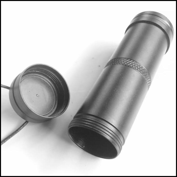 KALUNG TABUNG BESAR HITAM TITANIUM SIMPAN OBAT HU TAO JIMAT ~BERKUALITAS~