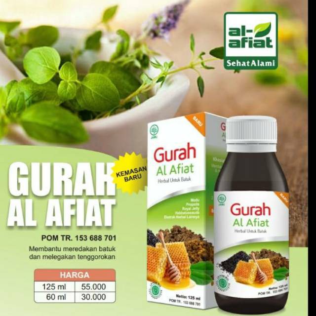 Sirup Madu Gurah Al Afiat 125ml (Obat Herbal Batuk) Original Taste
