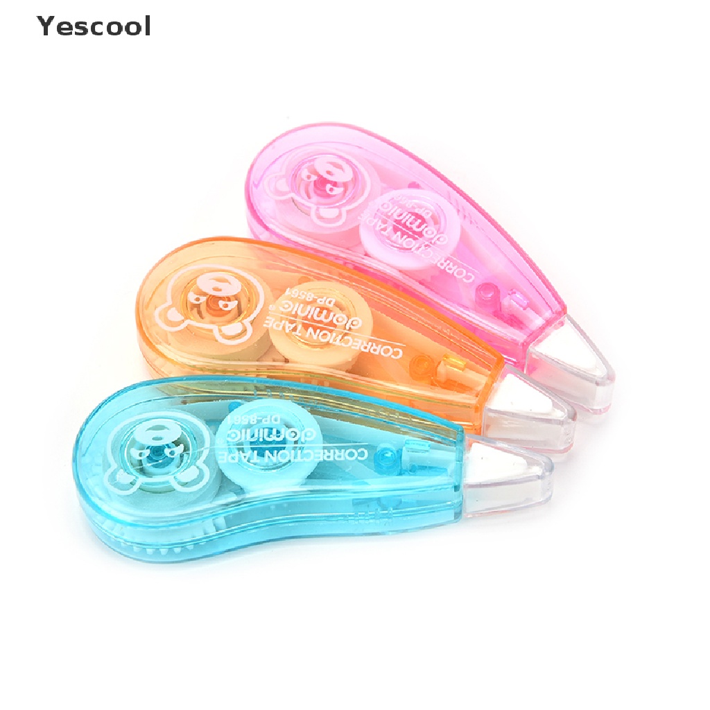 Yes 1pc Correction Tape Kertas Roller Motif Kartun Lucu Imut Multi Warna Untuk Perlengkapan Kantorsekolah