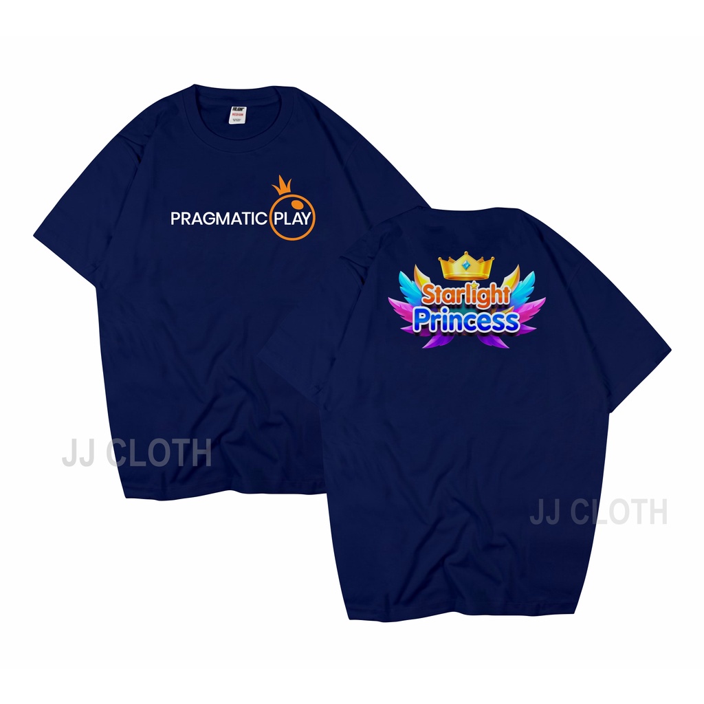 MILIKI Baju Kaos Distro Pragmatic Play Starlight Princess / Kaos Distro Pria Wanita