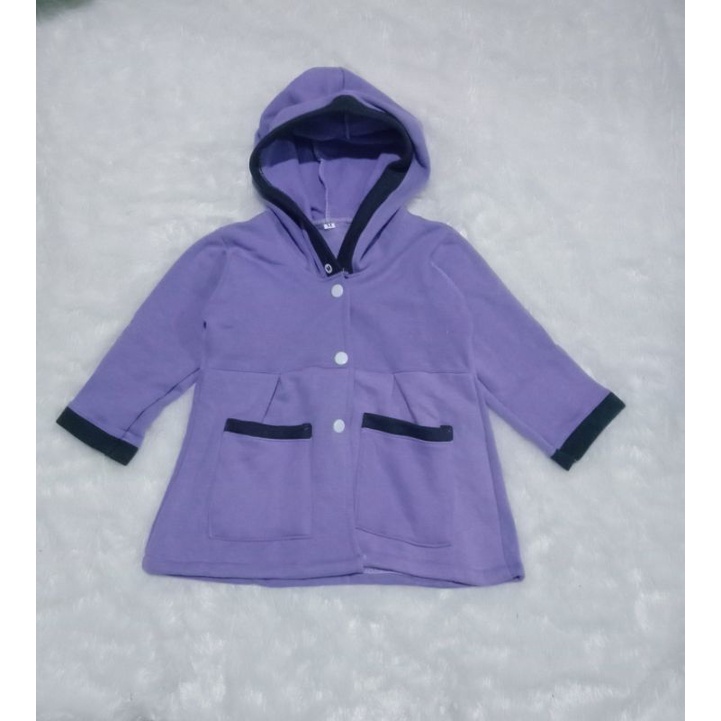 Jaket Anak Perempuan Gaya Korea Fleece Usia 1 2 3 Tahun Jaket Hoodie Anak Masa Kini