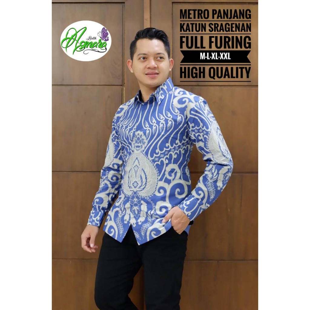 METRO ASMARA BATIKSOLOAMANAH KEMEJA BAJU BATIK PRIA SOLO LENGAN PANJANG PENDEK LAPIS FURING ATASAN BATIK PREMIUM MODERN KATUN HALUS SEGORO UNGU WIJAYA KUSUMA ALASKA PINK DEWO CEMANI LENTERA PRAJA BUMI LISANG GENI KLABANG ASMARA PEKSI JIWO KENCONO UNGU