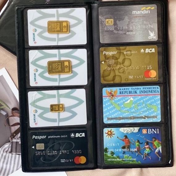 

[PRODUK Y9CYE] Album kartu nama 128 slot/name card holder/album atm/album logam mulia/tempat kartu nama S0W