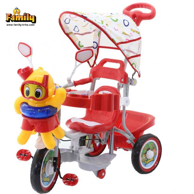 Tricycle Sepeda Tiga Roda Anak Balita Family 943 KT octopus kanopi