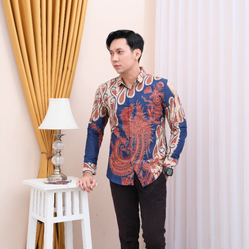 BAJU KEMEJA BATIK PRIA LENGAN PANJANG PRABUSENO PREMIUM TERBARU MTF10