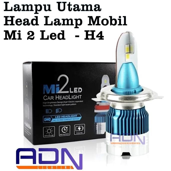 Lampu UTAMA HEADLAMP MINI LED SOKET H4 Mi2 LED MOBIL MOTOR and-off91 Berkualitas