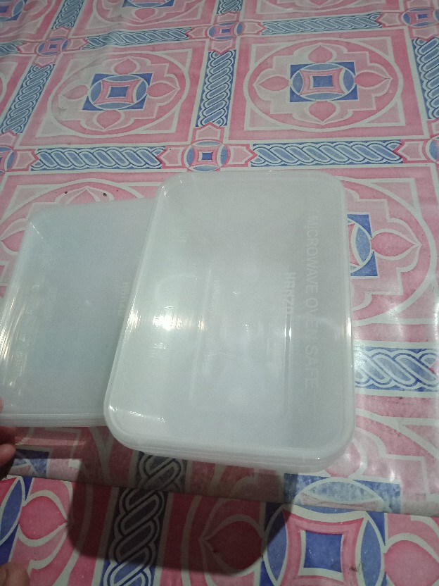 Isi 10 Thinwall Kotak Makan Box Makanan Plastik Bening 750ml