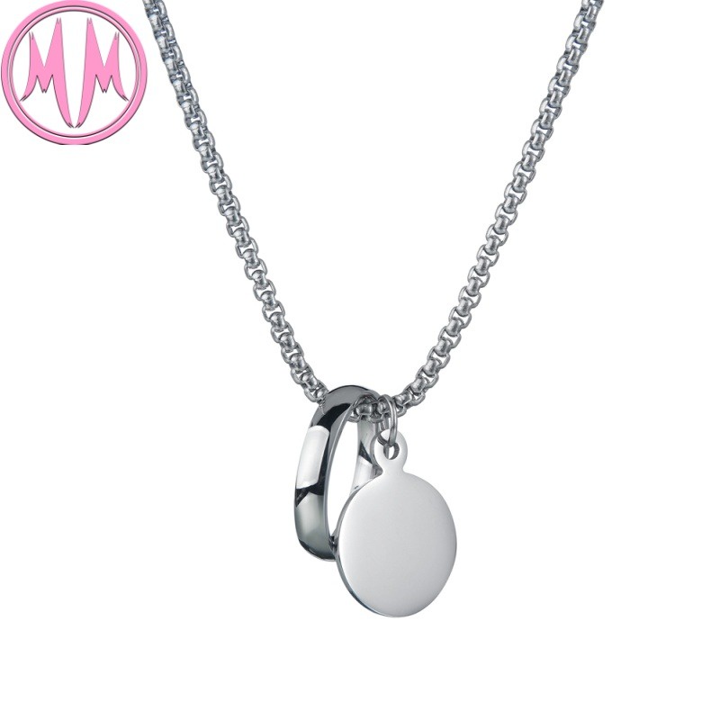 MORYMOSHI N924 Kalung Wanita Ring Titanium Stainless Anti Karat Anti Luntur Fashion Korea