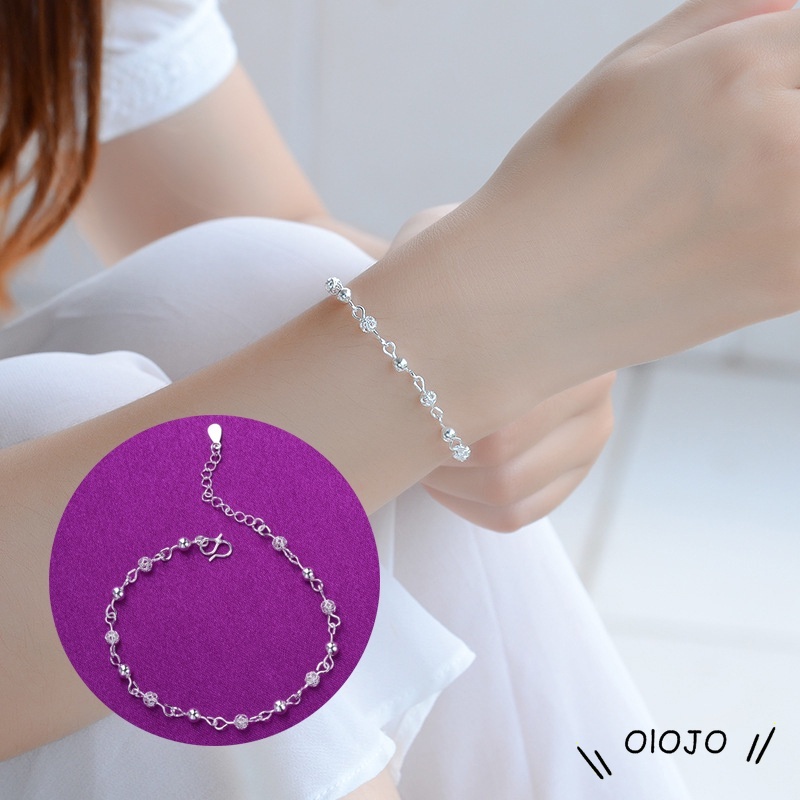 Gelang Kaki Sterling Silver 925 Gaya Korea Untuk Wanita Aksesoris Fashion - ol