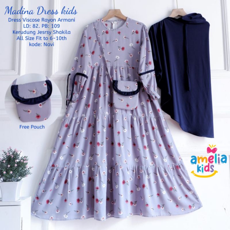 madina dress kids ori by amelia kids