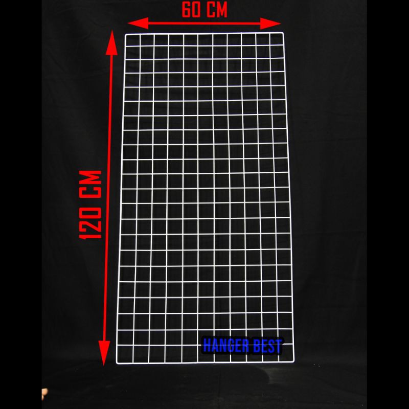 Jaring RAM Dinding/Hijang Hiasan/Wire Grid/Wall Grid 60x120 CM | Gantungan Accesories Dan Masker