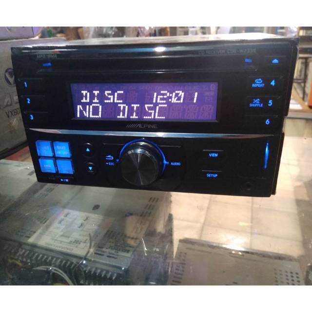 Alpine CDE-W233E headunit orignal honda freed doubledin audio mobil