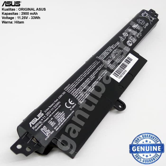 Original Baterai Asus VivoBook X200 X200CA X200M X200MA A31N1302