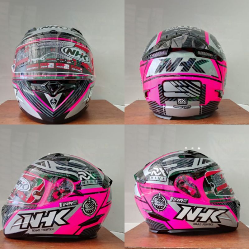 NHK RX9 RACER PINK - NHK RACER X PINK - PINK FLUO/SILVER