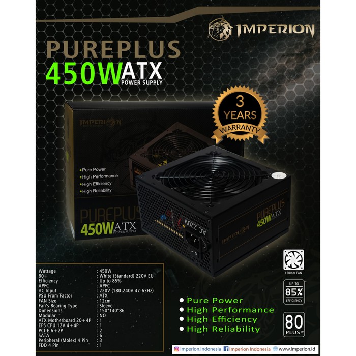 Power Supply / PSU Imperion Pureplus 450W