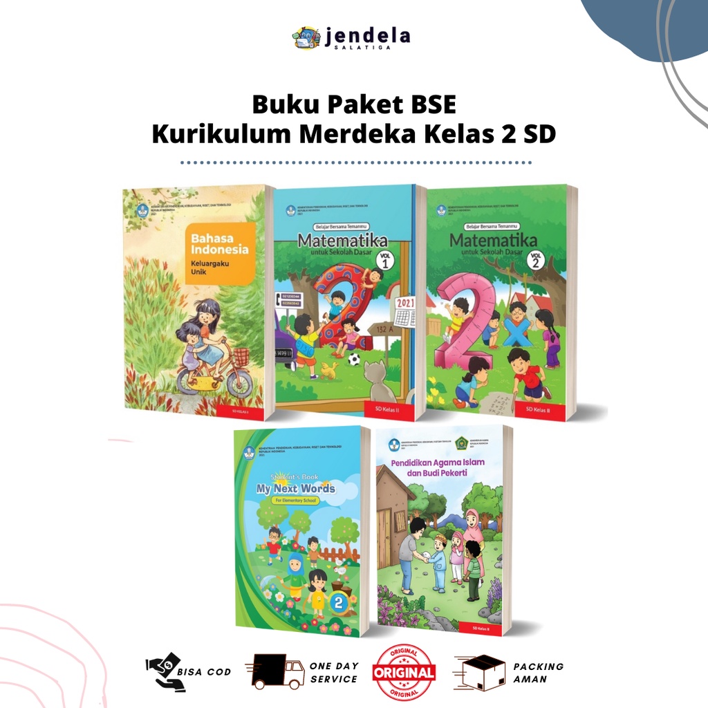 Buku Paket Kelas 2 SD Kurikulum Merdeka / Buku BSE Kelas 2 SD
