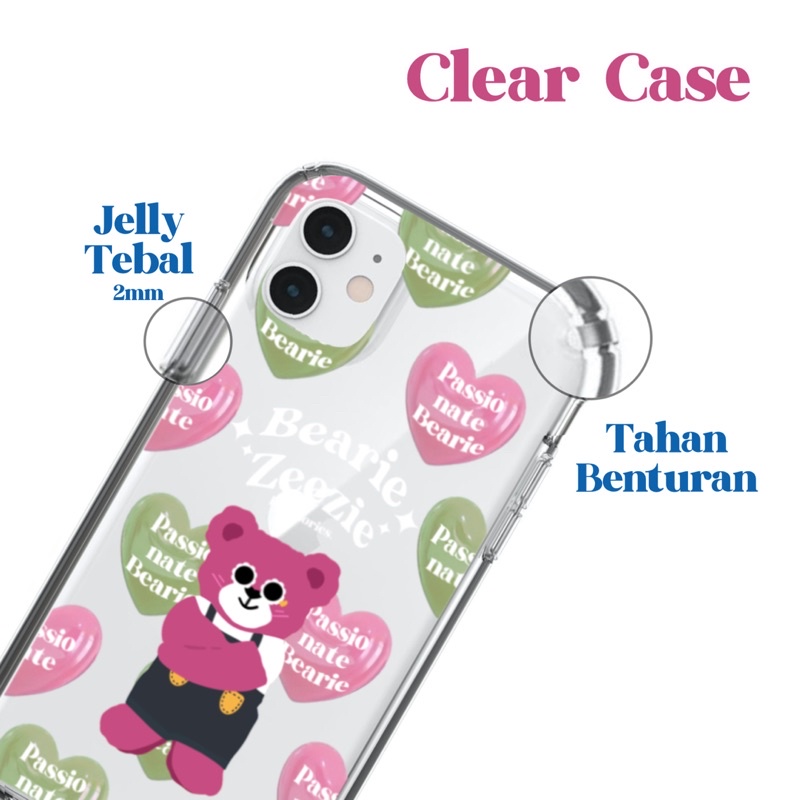 Casing HP Softcase / Clear Case ios android Passionate Bearie Zeezie